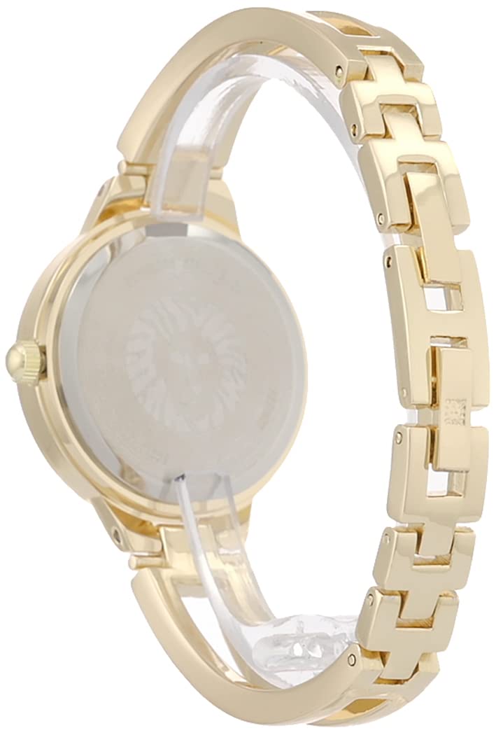 Anne Klein Women's Genuine Diamond Dial Open Bangle Watch