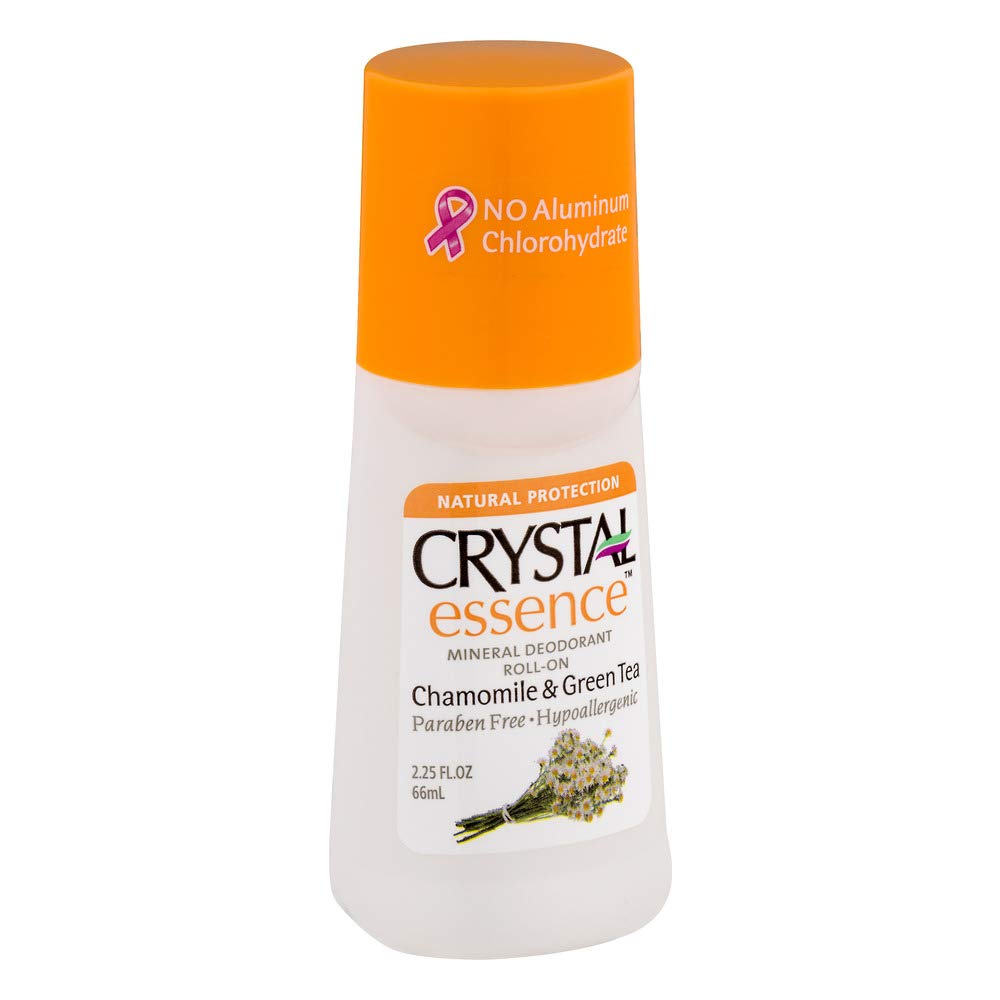 Crystal Essence Deodorant Roll-On 2.25 Ounce Chamomile/Green Tea (66ml)