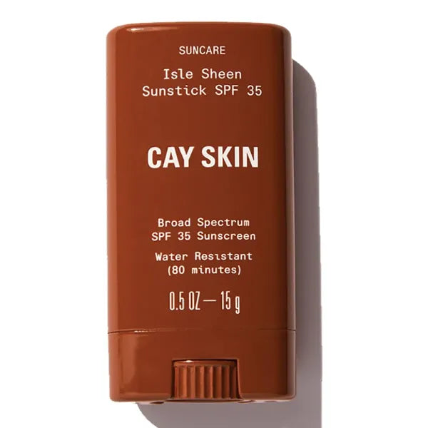 Cay Skin Isle Invisible Sunstick SPF 35 – Travel Size Face Sunscreen Stick, Lightweight Invisible Finish (0.5 oz)