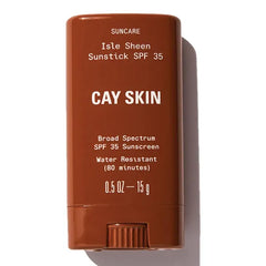 Cay Skin Isle Invisible Sunstick SPF 35 – Travel Size Face Sunscreen Stick, Lightweight Invisible Finish (0.5 oz)