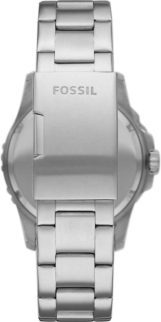 Fossil Mens Quartz Watch, Analog Display And Stainless Steel Strap Fs5652