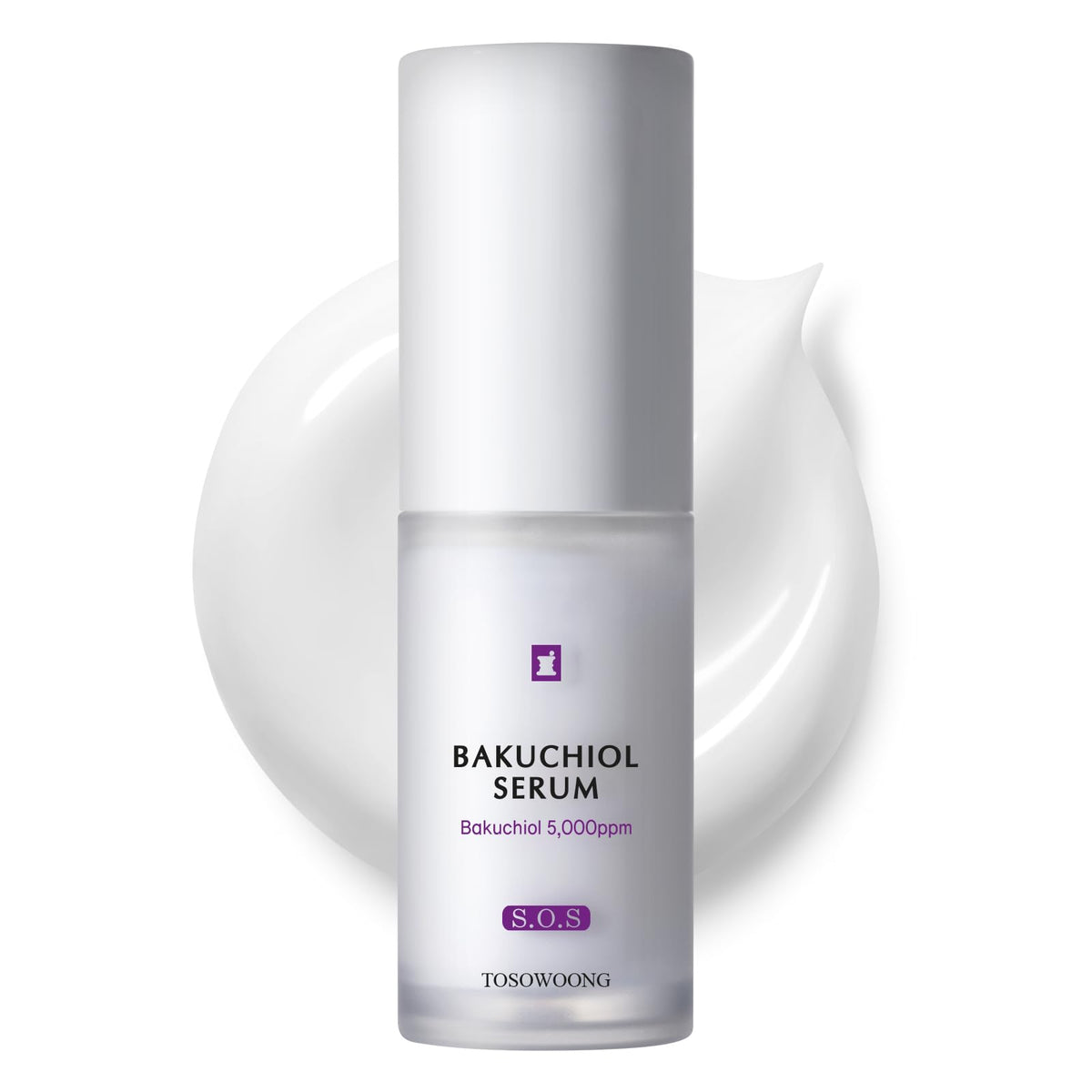 Tosoong Bakuchiol Serum 5000ppm Bakuchiol Anti-Aging Hydrating Face Serum Facial Moisturizer Active Skin Repair Glass Skin Korean Skin Care 30ml 1.06 fl oz