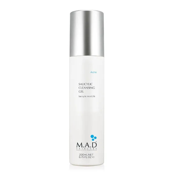 M.A.D Skincare Salicylic Cleansing Gel - Acne Facial Wash 6.75 oz