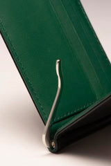 Eagle RFID Money Clip Wallet | Handcrafted New Zealand Leather Wallet | | 6 Card Holder Slots & Cash Clip | Minimalist wallet with Ultra-Slim design | Ultra-soft & Luxurious (BLACK GREEN)