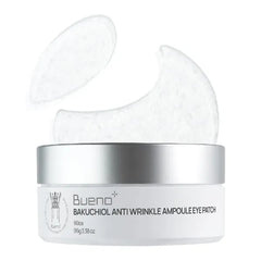 Bueno+ Bakuchiol Anti-Wrinkle Ampoule Eye Patch, 60 Patches,Under Eye Patches for Puffy Eyes and Dark Circles with Bakuchiol and Retinol, Korean SKin Care