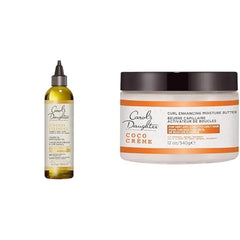 Carol's Daughter Coco Creme Coil Enhancing Butter and Goddess Strength 7 Oil Blend for Curly Hair, 12 oz and 4.2 oz