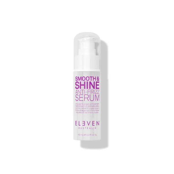 ELEVEN AUSTRALIA Smooth & Shine Anti-Frizz Serum - For Silky Hair, Frizz Control, Adds Shine, Lightweight Formula, Tames Flyaways - 2 Fl Oz
