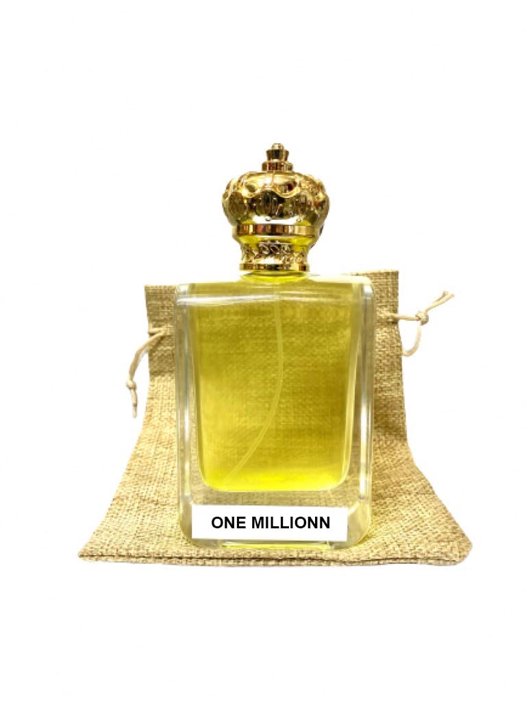 One Millionn Eau De Perfume I Authentic One Millionn Fragnance I Long Lasting Perfume - 100 ml with pouch I Product of Usama Perfumes I Al Hafiz Oud