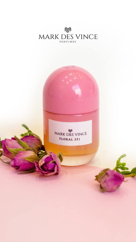 Mark Des Vince Floral 254 Concentrated Perfume for Men Women Long Lasting Parfum Fragrance For Unisex, 15ml