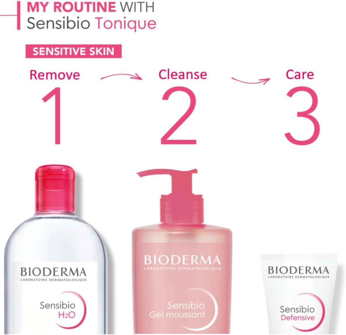 Bioderma Sensibio H2O Make-Up Removing Micellar Water - Sensitive Skin, 500ml