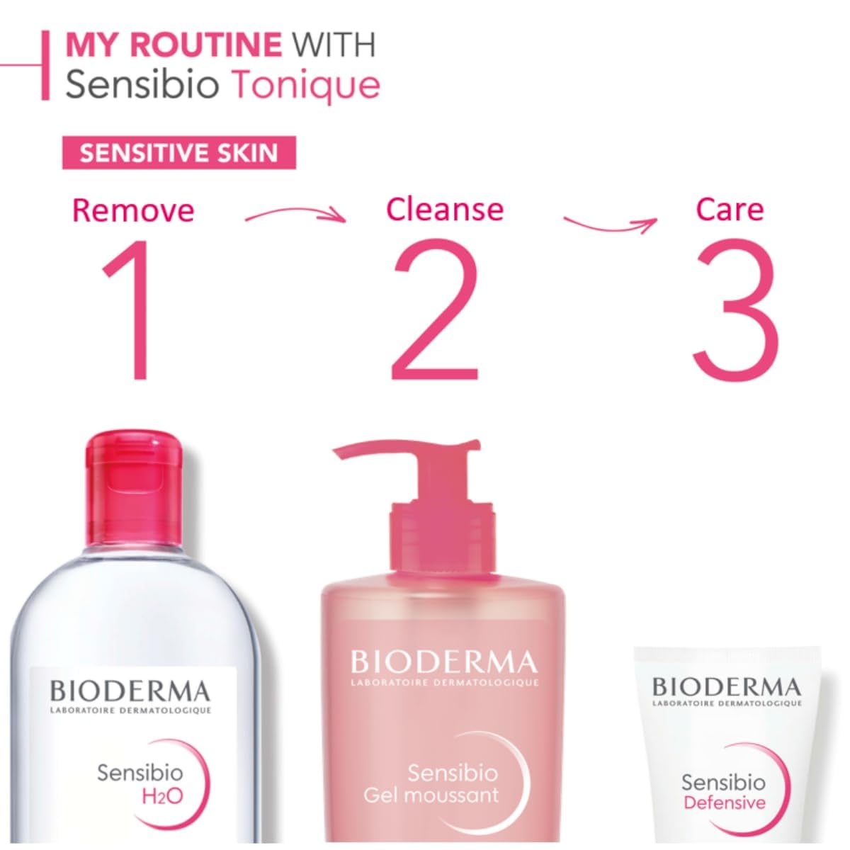 Bioderma Sensibio H2O Make-Up Removing Micellar Water - Sensitive Skin, 500ml