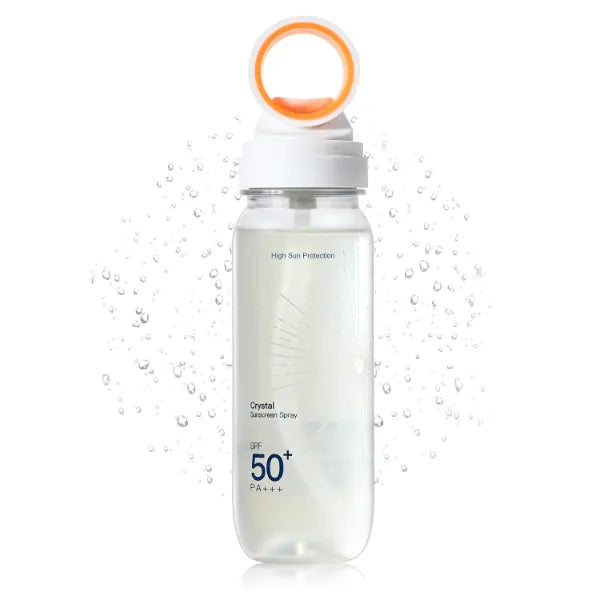 KYDA Sheer Sunscreen Mist, SPF 50 PA+++ UV Protection Sunscrren Spray for Face and Body, Infused with Centella, Lightweight Non-Greasy, Quick Drying, Water Resistant, Ring Pump Design, 3.04 fl oz
