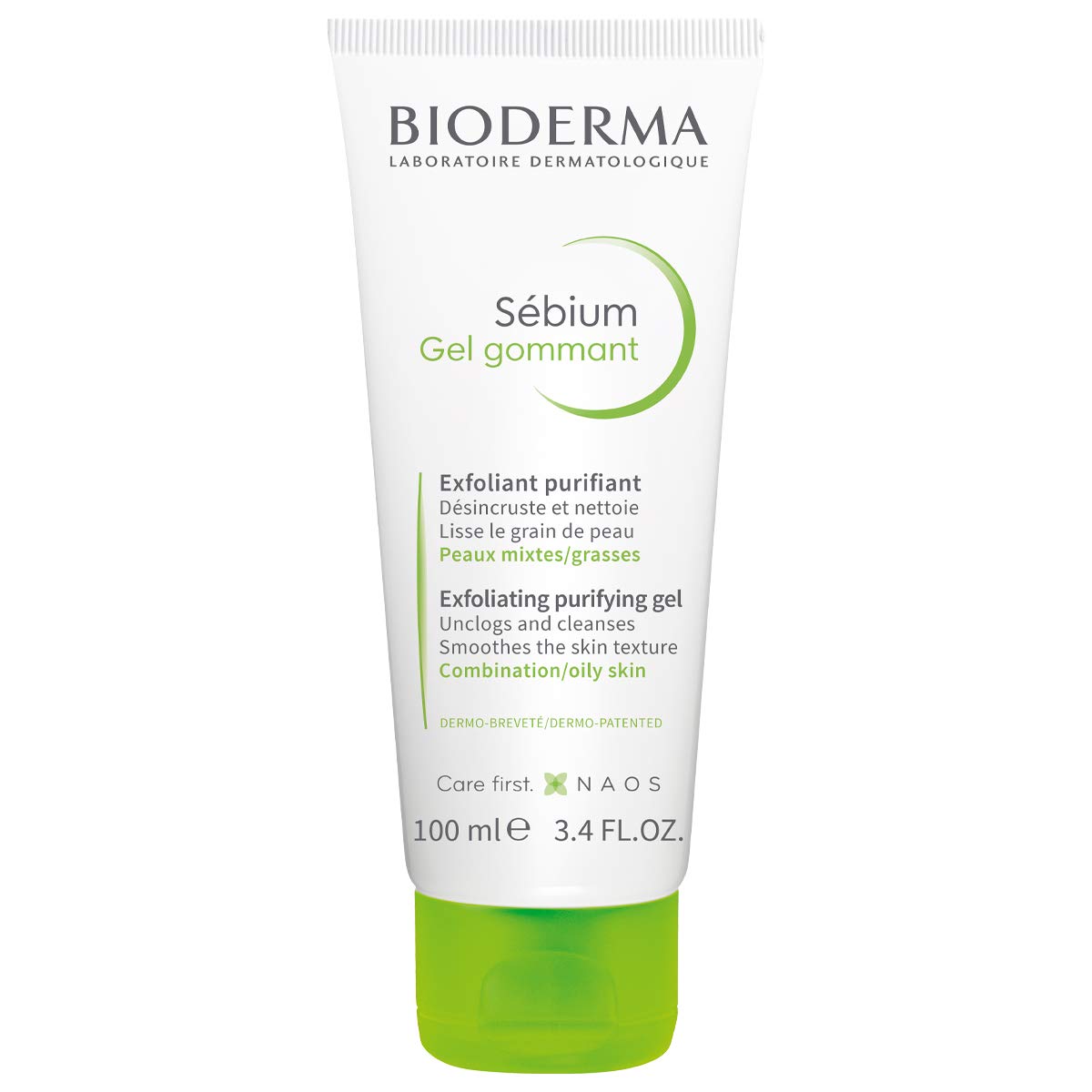 Bioderma Sébium - Exfoliating Facial Gel - Skin Purifying and Pore Refining Face Cleanser for Combination to Oily Skin - 100ml
