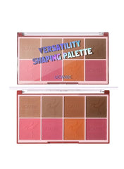 UCANBE 8-Color Blush & Contour Palette - Versatile Face Sculpting, Highly Pigmented Matte, Smooth Natural Finish, Long-Lasting Bronzer & Blush Powder. (8-Color Contour & Blush Palette, STUB083-01)