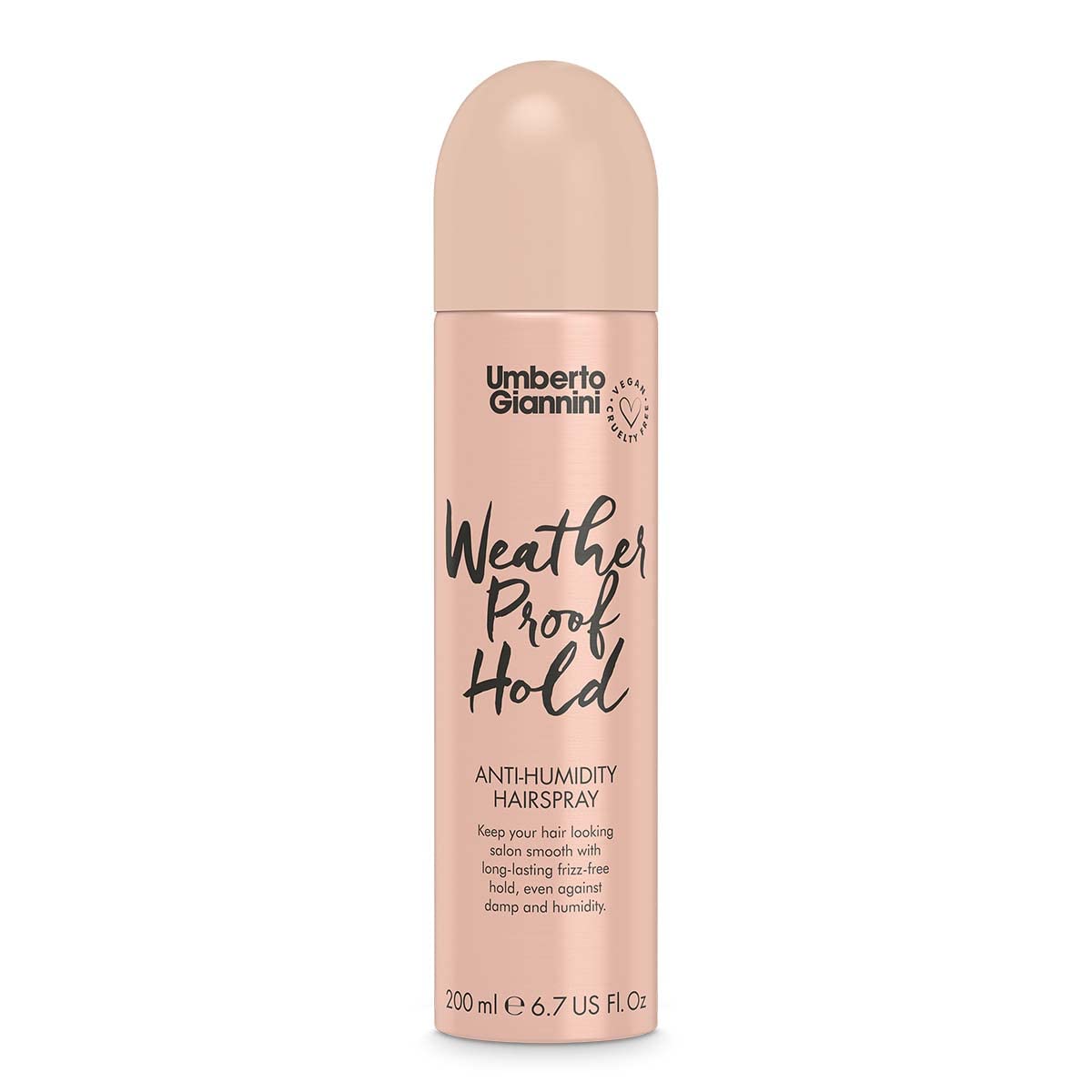 Umberto Giannini Weatherproof Hold, Anti-Humidity Hairspray, Vegan & Cruelty-free - 200ml