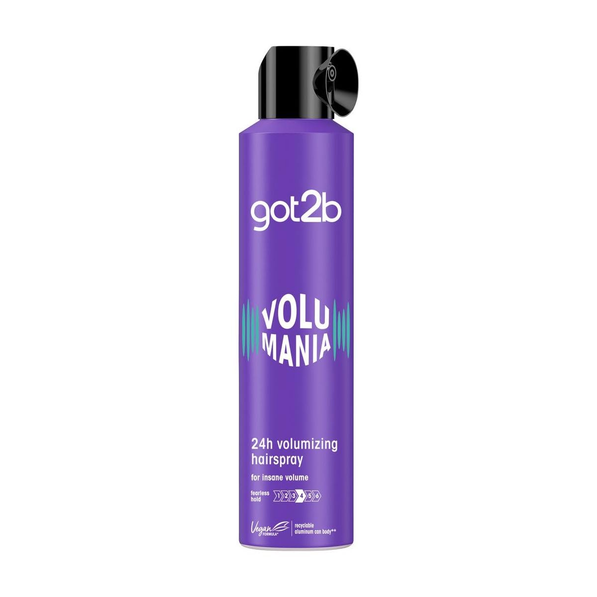 Got2B Volumania Hair Spray, Vegan, Strong Hold, Increases Hair Volume From Roots - 300ml