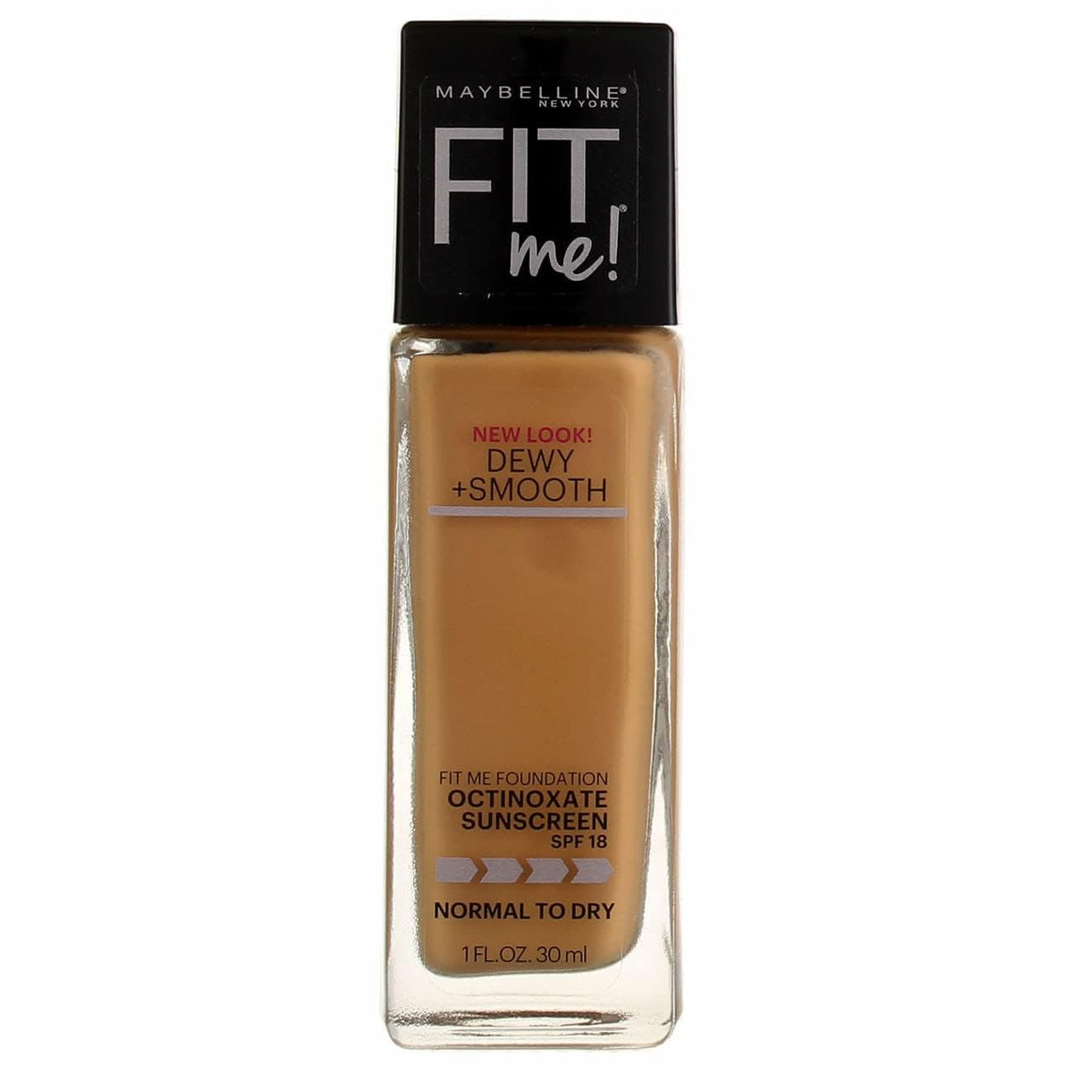 Maybelline New York Maybelline Fit Me Dewy + Smooth Foundation, Golden Beige, 1 fl. oz. (Packaging May Vary)