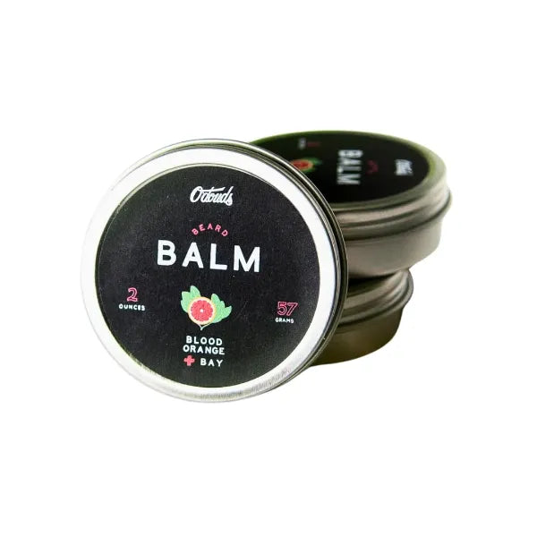 O'Douds Natural Beard Balm - Beard Conditioner & Softener - Plant-Based Grooming that Moisturizes, Conditions & Tames Facial Hair - Blood Orange & Bay, 2oz.