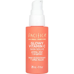 Pacifica Glowy Vitamin C Skin Solve Primer – Brightening Face Primer with Vitamin C, Kakadu Plum & Squalane, Hydrates & Illuminates, Vegan & Cruelty-Free