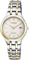 Citizen Women's Analogue Solar Powered Watch with Stainless Steel Strap EW2484-82B