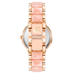 Anne Klein Women analog acrylic rose gold with pink watch