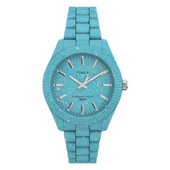Timex Women's Waterbury Ocean Recycled Plastic 37mm Watch - Light Blue