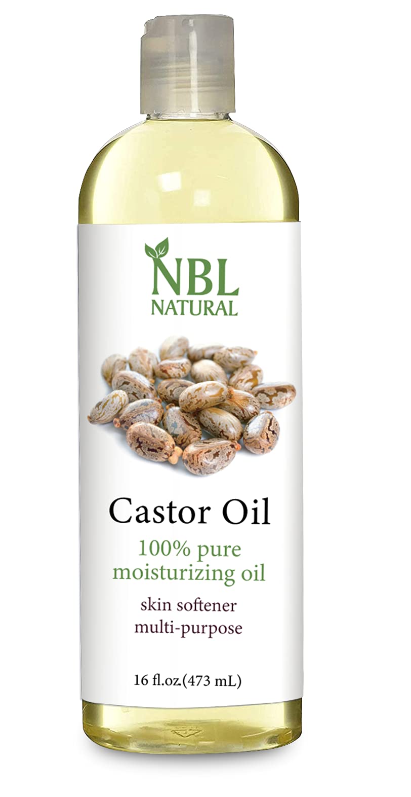 NBL Natural Multipurpose Castor Oil for Conditioning and Healing, 473 ml