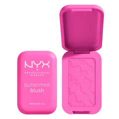 NYX Professional Makeup Buttermelt Blush, Powder Blush, up to 12 H Wear, Fade & Transfer Resistant, My Butta Half.