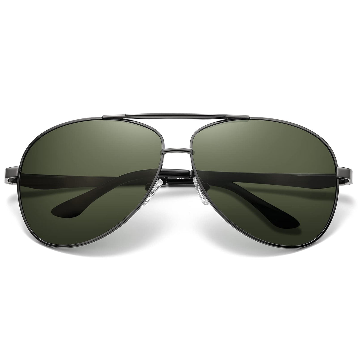 RCXKOOM Big XL Wide Frame Extra Large Polarized Aviator Sunglasses for Big Heads Men Oversized Military Pilot Glasses