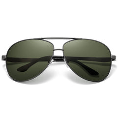 RCXKOOM Big XL Wide Frame Extra Large Polarized Aviator Sunglasses for Big Heads Men Oversized Military Pilot Glasses