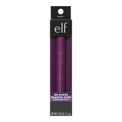 e.l.f. No Budge Shadow Stick, Longwear, Smudge-Proof Metallic Eyeshadow, Rich Amethyst, 0.056 Oz (1.6g)