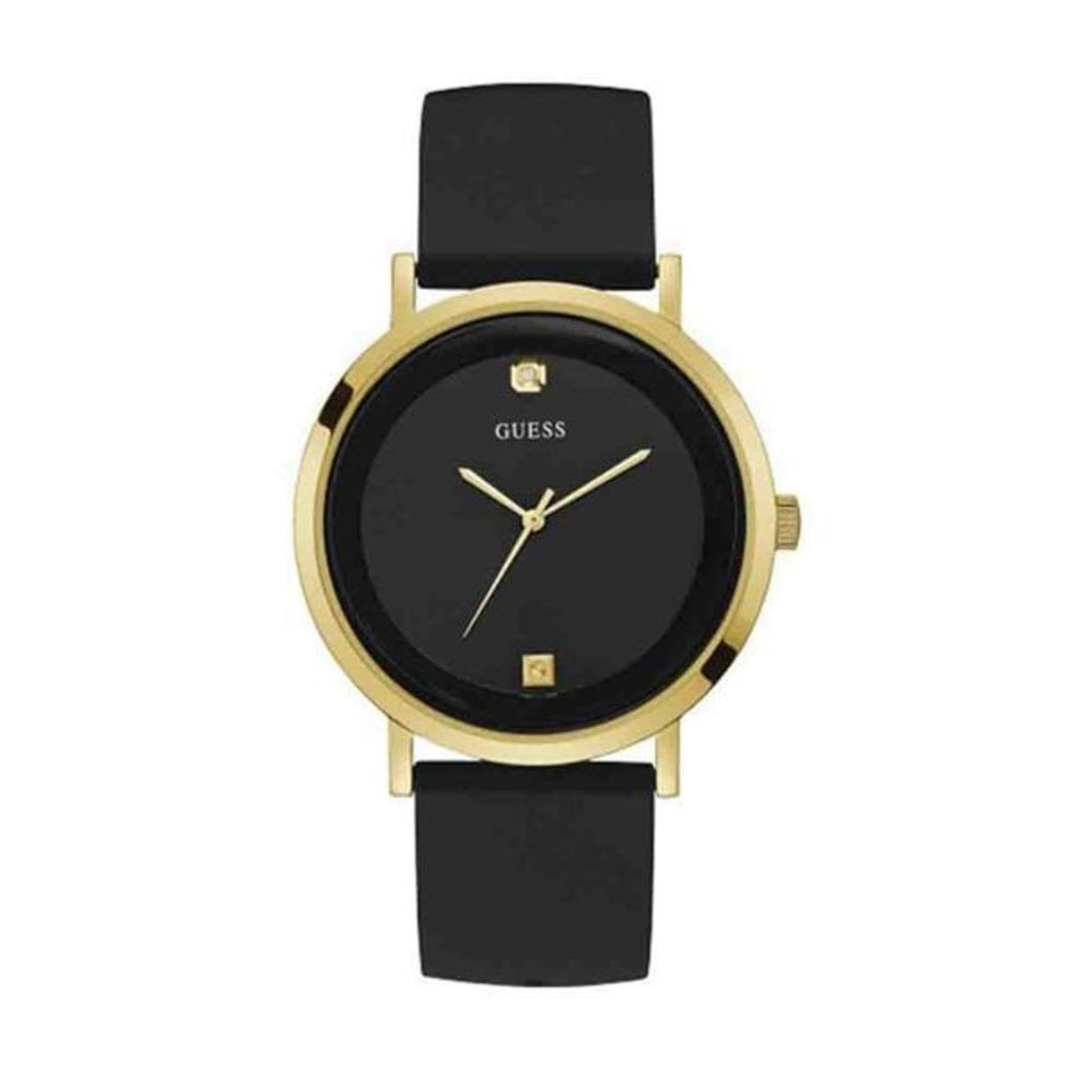 GUESS Mens Quartz Watch, Analog Display and Silicone Strap W1264G1