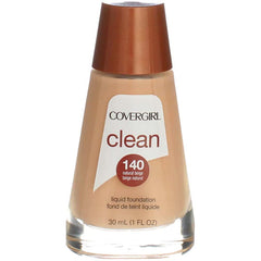 CoverGirl Clean Liquid Makeup, Natural Beige, [140] 1 oz