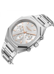 Lee Cooper Men's Watch, Multi Function Display and Metal Strap - LC08045.330, Silver