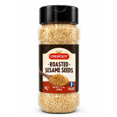 Crescent Specialty Food Roasted Sesame Seeds, Toasted Sesame Seeds, Middle Eastern Pantry Spice, 7.1 oz / 200g