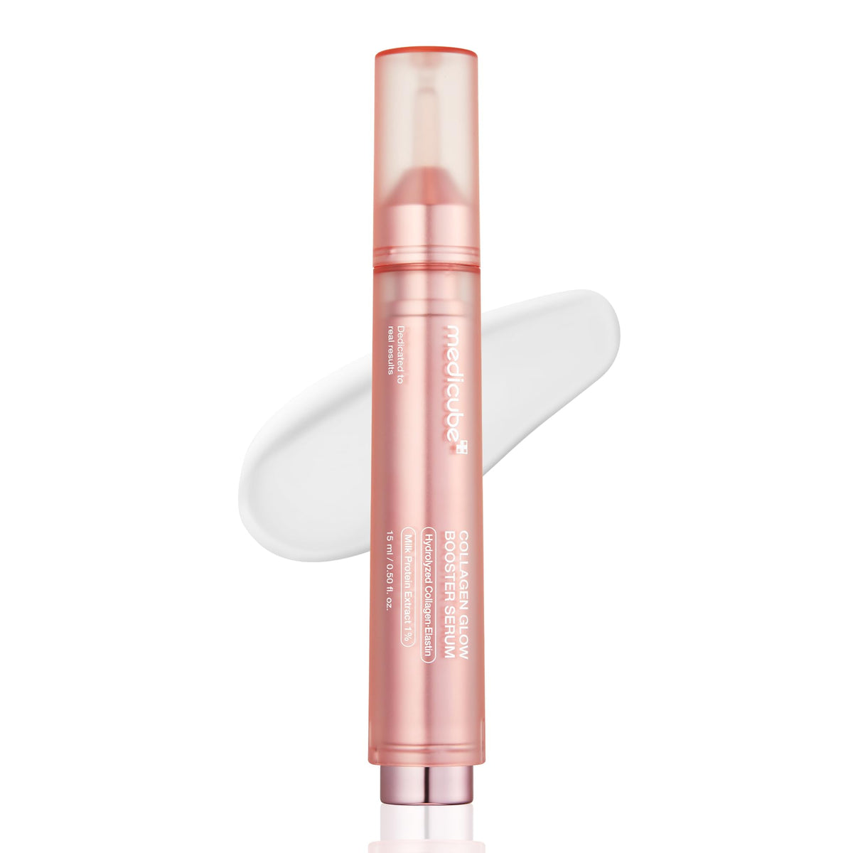 medicube Collagen Glow Booster Milk Serum - Twist & Click - Radiance & Hydration with Niacinamide, Milk Protein Extract, Hydrolyzed Collagen - Illuminates & Firms Skin - Korean Skin Care, 0.50 fl oz