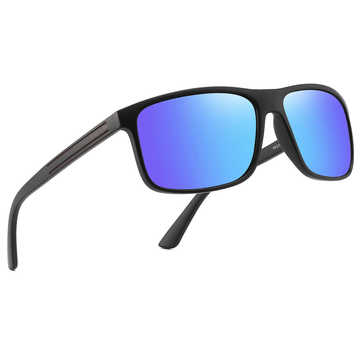 PUKCLAR Polarized Sunglasses Men Women - Rectangular Hiking Lightweight Material TR90 Frame UV400 Sports Outdoor Golf Cycling Fishing Eyewear Sunglasses