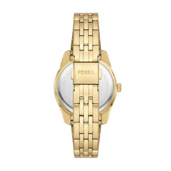 Fossil Scarlette Three-Hand Date Gold-Tone Stainless Steel Watch - ES5338