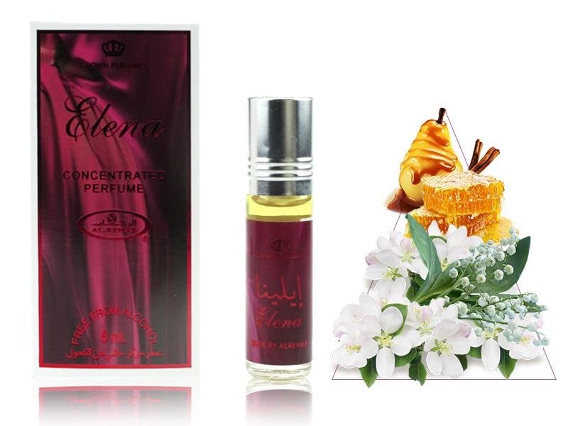 Al-Rehab Elena - 6ml (.2 Oz) Perfume Oil (Crown Perfumes) (1 x 6ml (1 Pack)