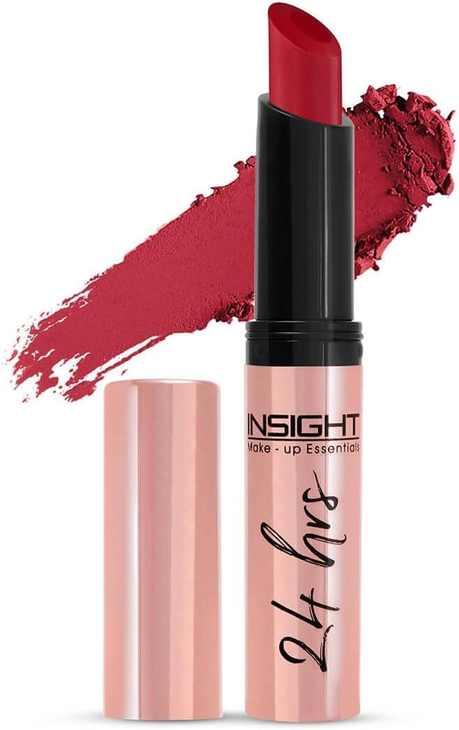 INSIGHT Cosmetics 24 Hrs Non Transfer Matte Lipstick |Lightweight |Transferproof | Nourishes Lips & Great for Daily Use | Highly Pigmented Smudge-Proof Lipstick |Toxic Free & Vegan| 10- Pinkity Pooh