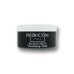BelleCôte Paris Black Mud Nourishing Face Mask Facial Treatment for Acne, Blackheads & Oily Skins, Contains Dead Sea Face Mask & Activated Charcoal, Reduce Pores Appearance & Remove Impurities 6 fl. Oz
