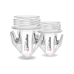 Maymom Breastmilk Storage Bag Adapters for Spectra S1, S2 Pumps, Avent Comfort Wide Mouth Flange Pump Clear BPA Free Material Boiling Water Safe Do Not Use Microwave or Steamer Bag to Sanitize