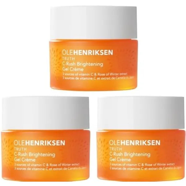 Ole Henriksen [SET OF 3] C Rush Gel Creme Facial Moisturizer 15ml 0.5 fluid ounce Travel Size UNBOXED