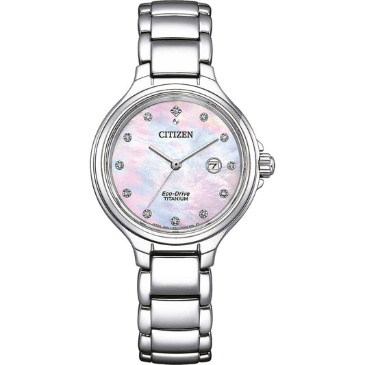 Citizen Women's Analogue Eco-Drive Watch with a Titanium Strap