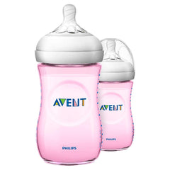 AVENT Philips Natural Response 3.0 Pink Feeding Bottle 260ml SCY903/11