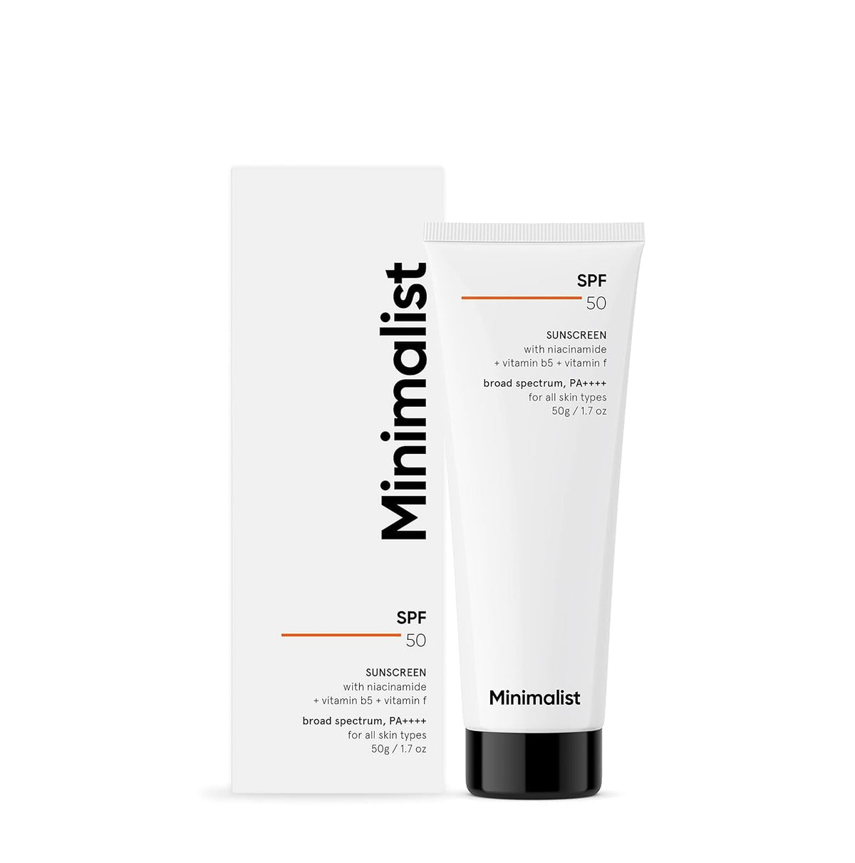 Minimalist Multi Vitamin SPF 50+ PA ++++ Sunscreen For Complete Sun Protection | Oxybenzone & OMC Free | 50 gm