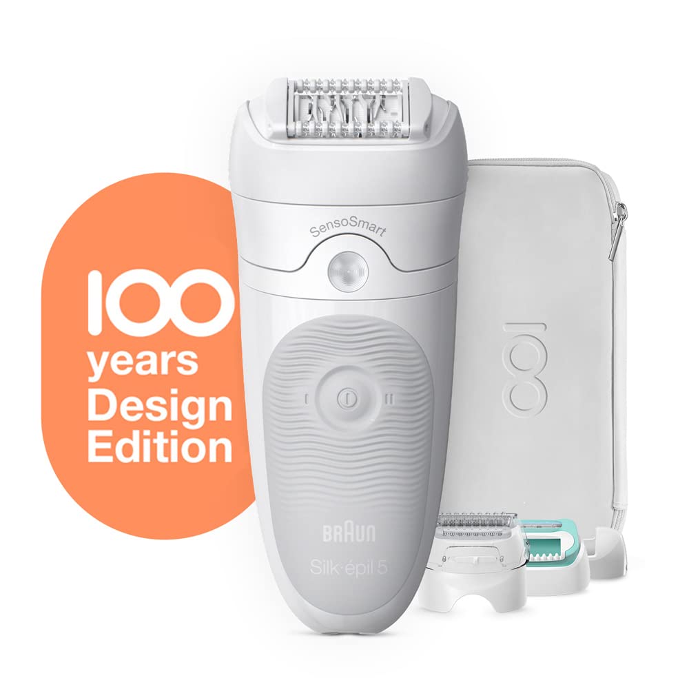 Braun Silk epil 5 Mbses5 Wet & Dry Epilator, Design Edition With 5 Extras Incl. Shaver Head., Various