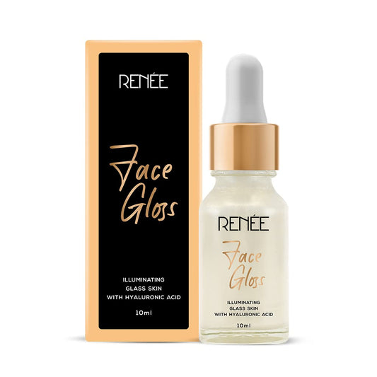 RENEE Face Gloss Highlighting Strobe Serum, Hyaluronic Acid Hydration & Illumination, Paraben-Free, Vegan, Lightweight, Non-Greasy Hydrating Serum for Radiant, Dewy Skin
