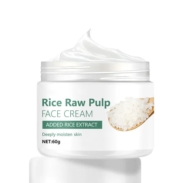 Grospe Rice Ceramide Moisturizing Cream - 1.7oz Rice Cream with Natural Ceramides, Deep Hydration & Skin Barrier Repair, Rice Moisturizer for Dry & Sensitive Skin
