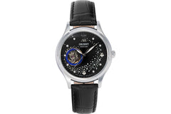Orient Stainless Steel Japanese Automatic/Hand Winding Azure Open-Heart Watch Model: RA-AG0019B10A, Black